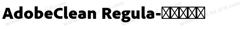 AdobeClean Regula字体转换